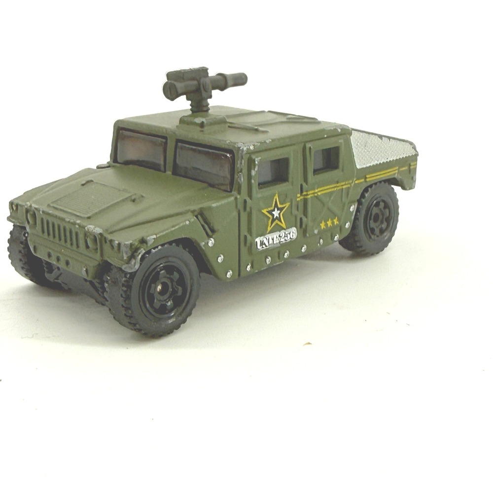 Matchbox‎ Hummer Military Vehicle 1:70 Green Unit 256 Turret 1994 Mattel